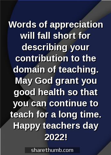 greeting card on happy teachers day